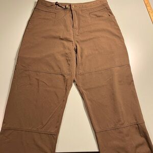 Olive-Brown Prana Wide Leg Trousers, XL